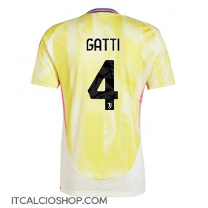 Juventus Federico Gatti #4 Seconda Maglia 2024-25 Manica Corta